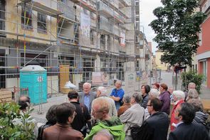 Innenstadtspaziergang am 22.6.2015: Vorstellung des Drei-Könige-Neubaus. Foto: Stadt Offenburg